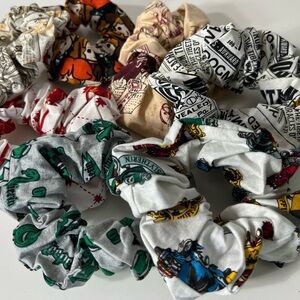 7 Handmade Scrunchies Hair Tie Harry Potter Large Slytherins Gryffindor Hogwarts